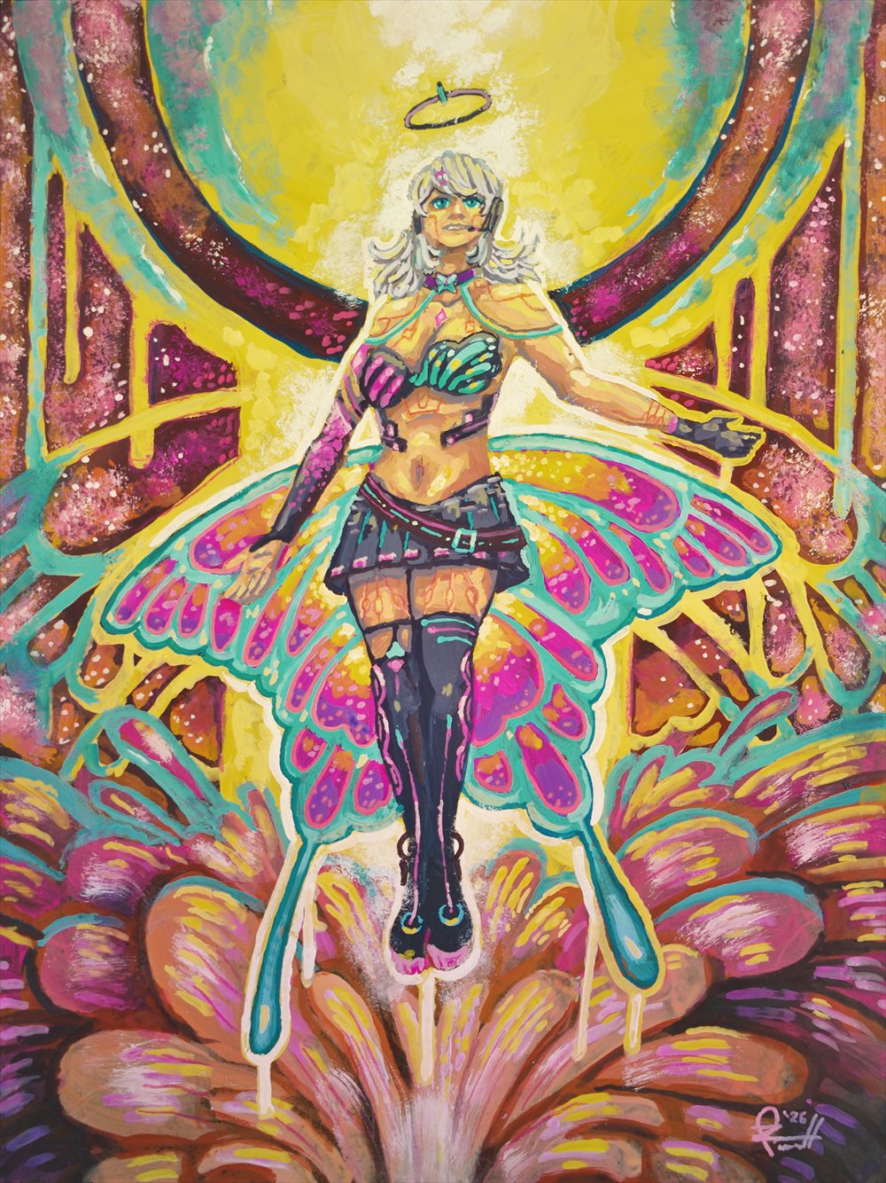 Spring Empress, a gouache painting by Oz Pearsall