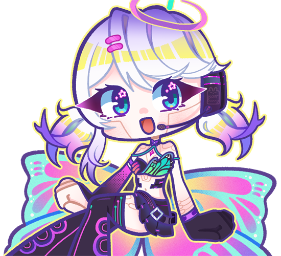 Chibi Ender excited about a surprise gift